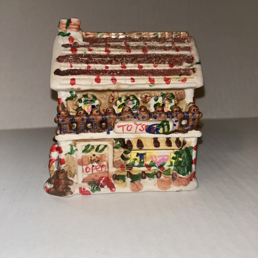 Ginger Frost Lane Christmas House Toys 2005 Porcelain Ceramic Holiday Decor